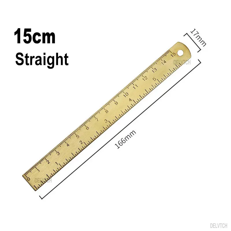 Best 9 Types Mini Retro Ruler Measuring Small Metal Ruler Painting