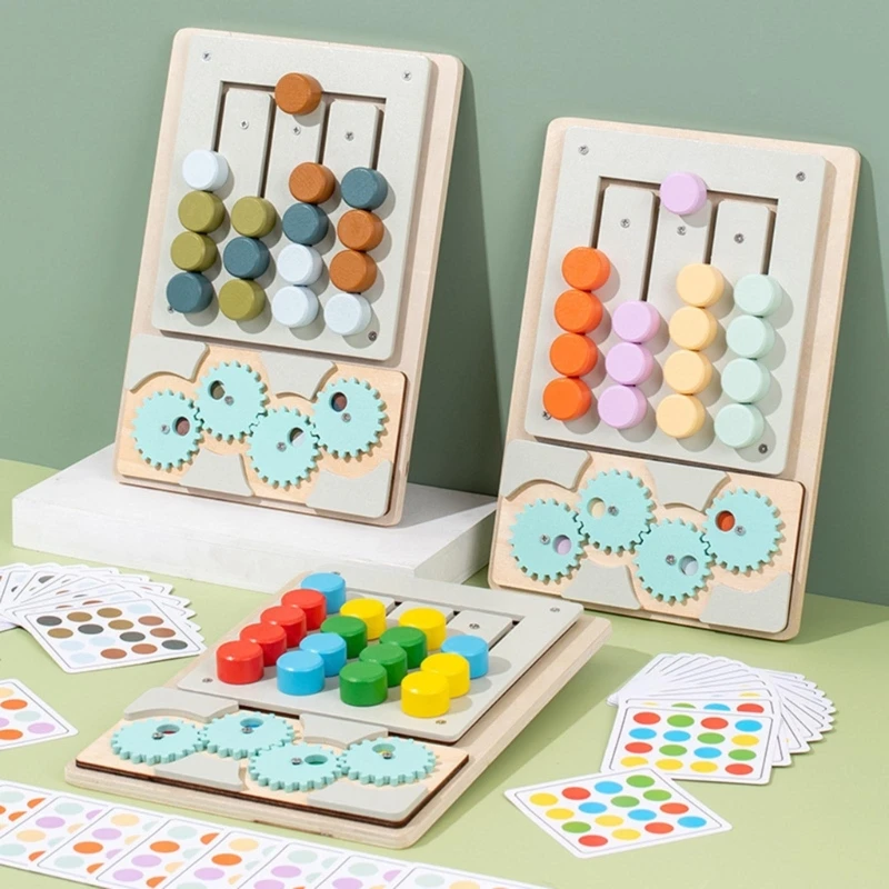 

Wooden Puzzle Walking Color Sorting PuzzleBoard Toy Kids Logical Thinking Developmental Toy Gift