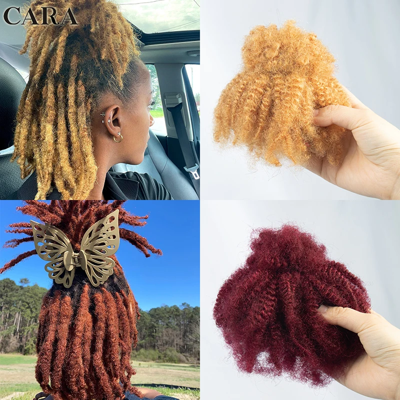 Dreadlocks Extension Human Hair Butterfly Crochet Hair Box Braids Loc Afro Kinky Curly Extensions For Women Bulk Braiding Hair