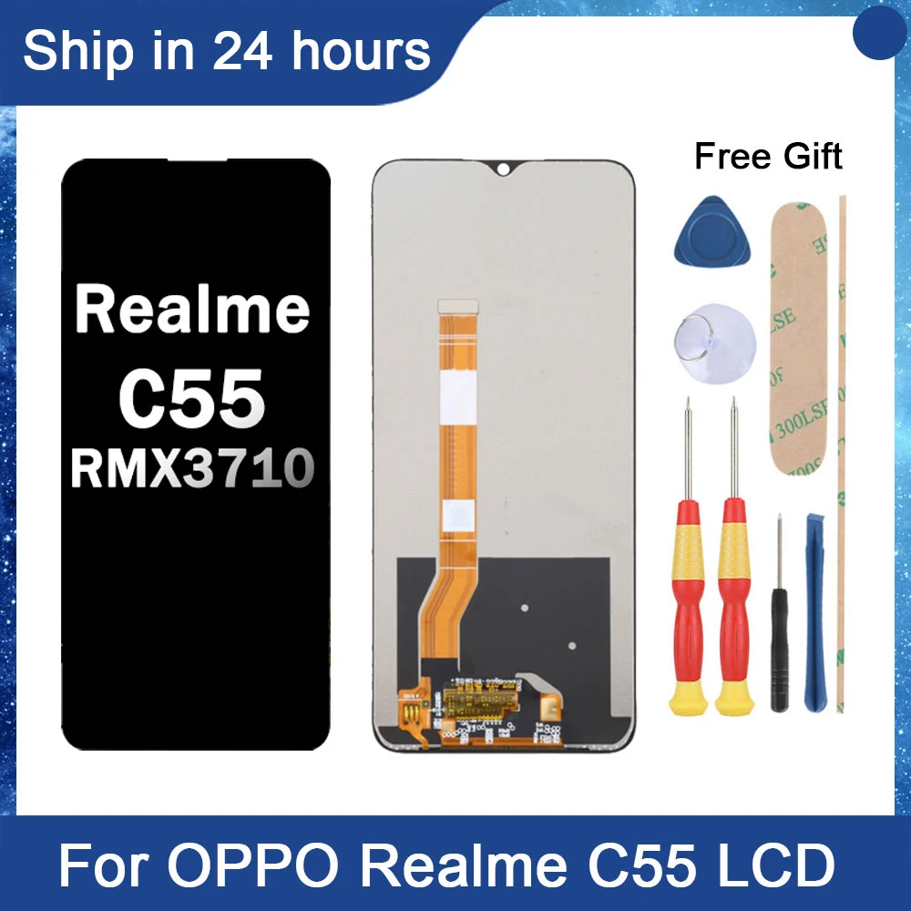 AiNiCole 6.72'' For Oppo Realme C55 LCD Display Touch Screen Digitizer Assembly realme c55 RMX3710 LCD Screen Replacement
