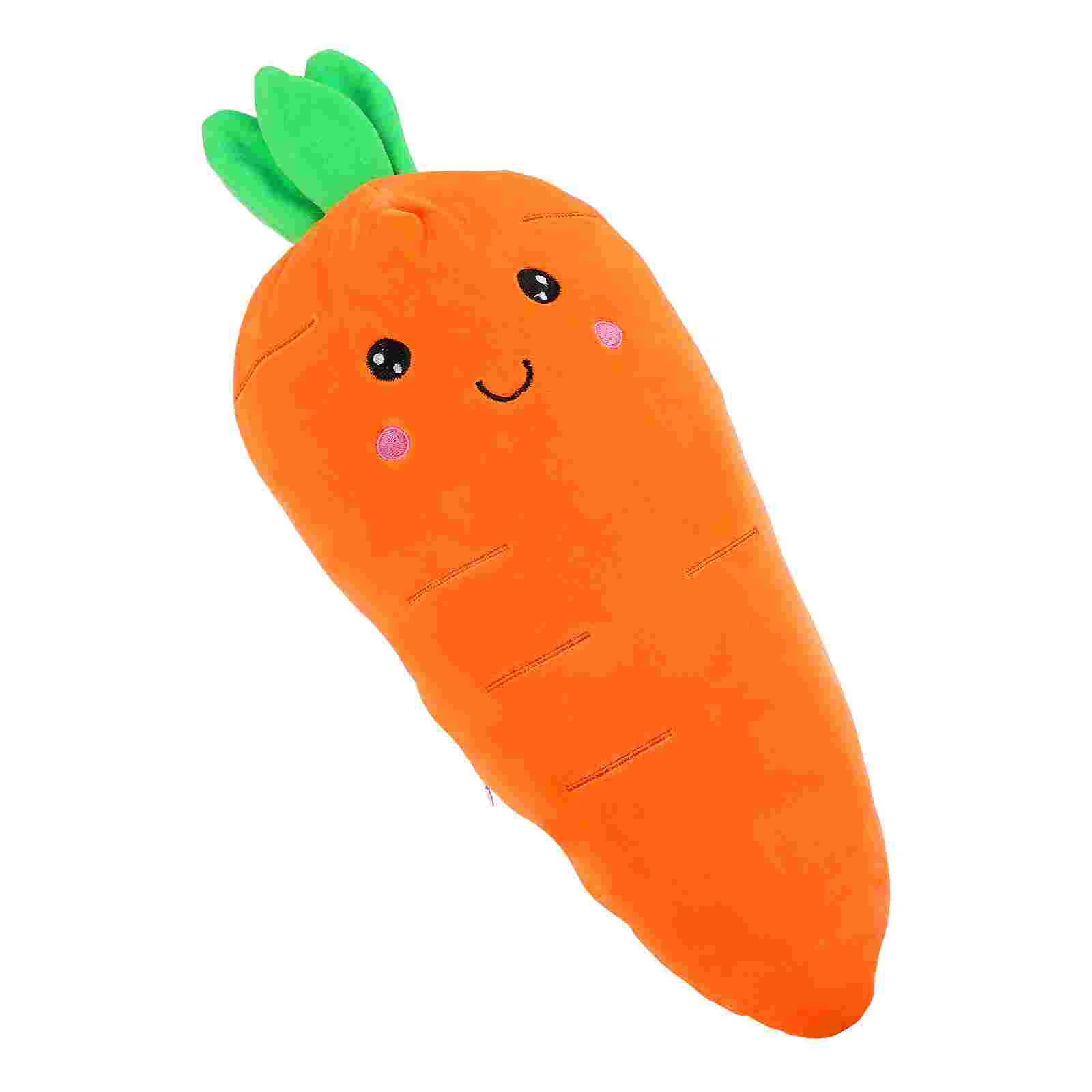 

Carrot Plush Pillow, Creative Cotton Carrot Stuffed Plush Pillow Comfortable Sleeping Cushion Carrot Shape Throw Pillow for
