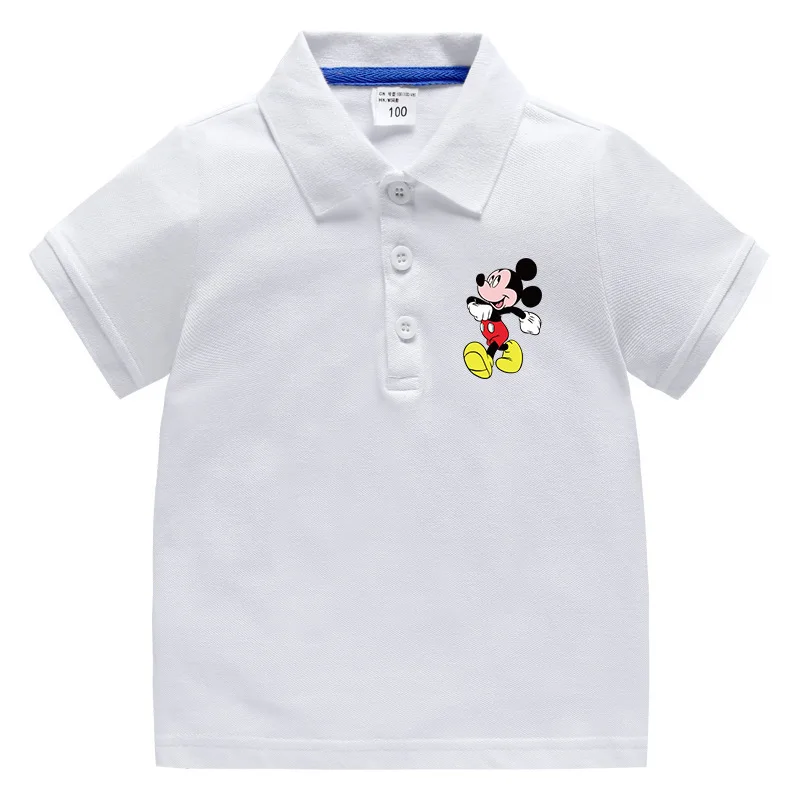 Детская летняя рубашка-поло с коротким рукавом и отложным воротником |