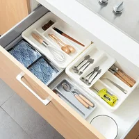 Tableware Organizer Expandable Cutlery Storage Tray Knife Block Holder Spoon Fork Separation Box Kitchen Drawer Container 2