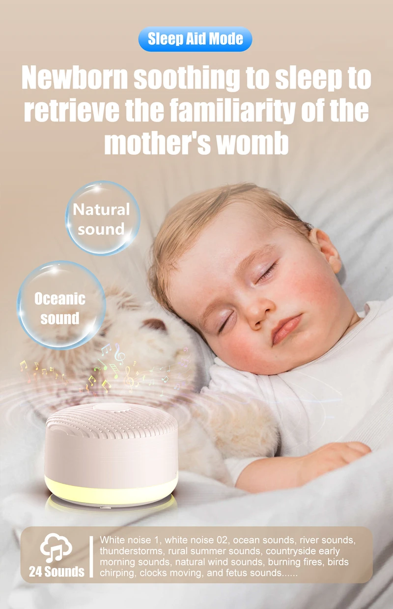 Intelligenter Lautsprecher Zur Babyschlafhilfe Mit White Noise_voghion.com
