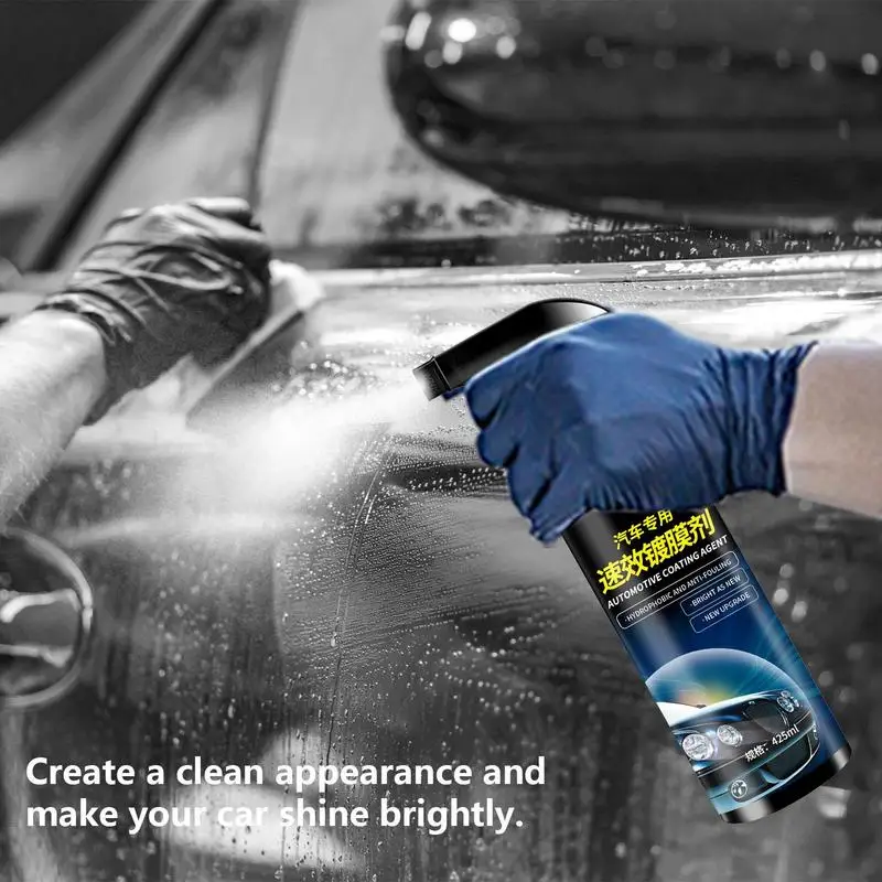 Car Grease Spray High Protection Automotive Paints Quick Coating Spray 425ml For Mini Van SUV Truck RV Sports Car Cleans Restore