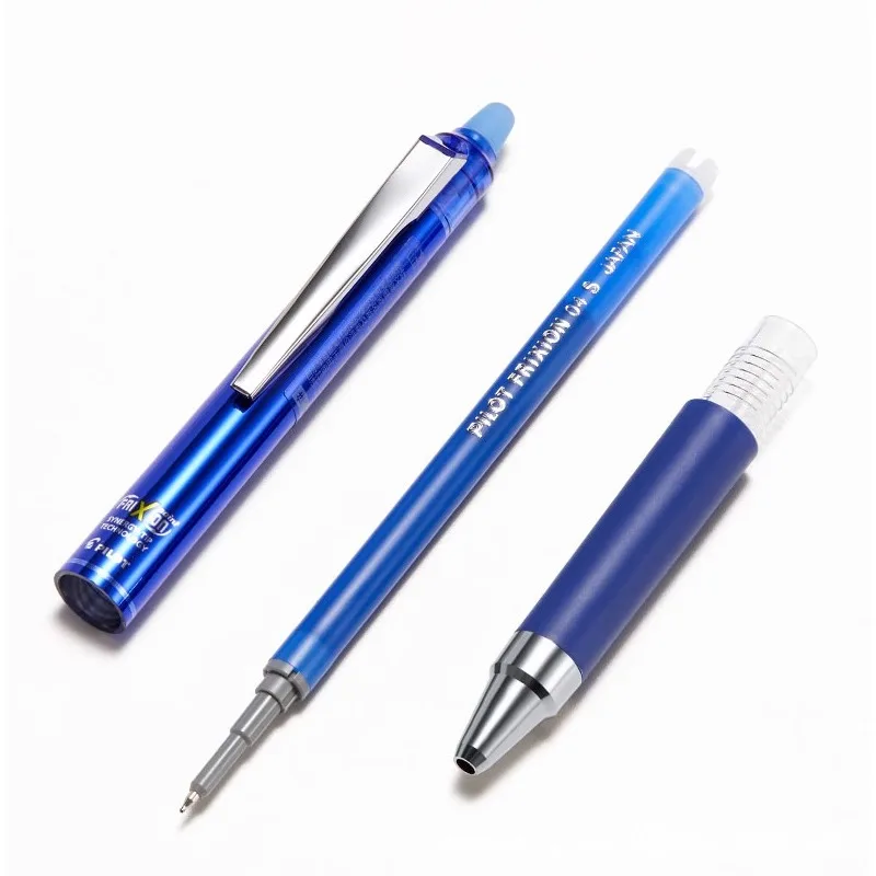 지우개 펜 리필 리필 펜 잉크, 학교 사무용품 액세서리, 검정 빨강 파랑, 0.4mm, 3 개