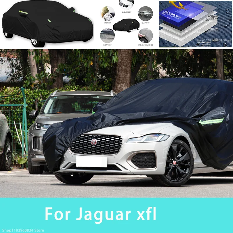 

For Jaguar xfl Outdoor Protection Full Car Covers Snow Cover Sunshade Waterproof Dustproof Exterior Car accessories