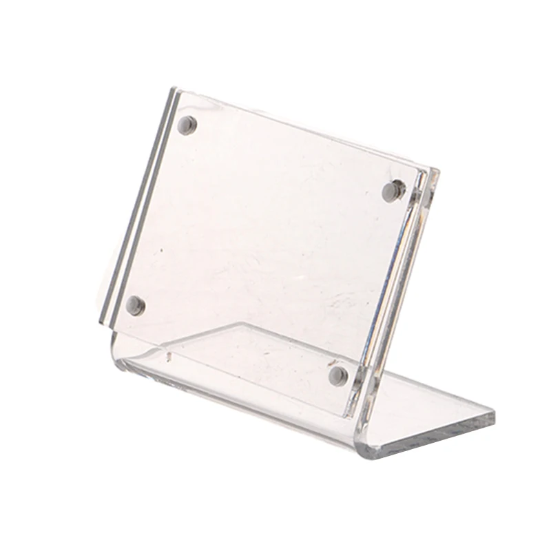 Photo Frame Acrylic Display Holder Transparent Photo Frame Acrylic Photocard Holder Picture Frame Price Tag Card Labels Poster Tag Display Stand Desktop Ornament