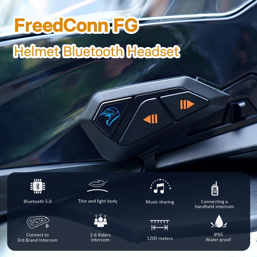 Freedconn FG Motorcycle Bluetooth Intercom – 1000M, 10 Riders, FM, Waterproof 9 S74ab96bc8fa742ab8f58701bfa94a00d0