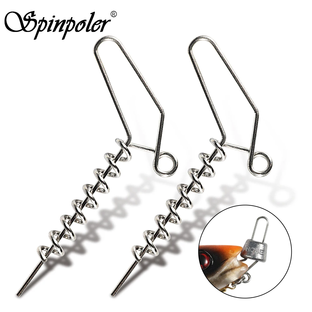 Spinpoler The Shallow Screw Pike System Stainless Steel Curltail