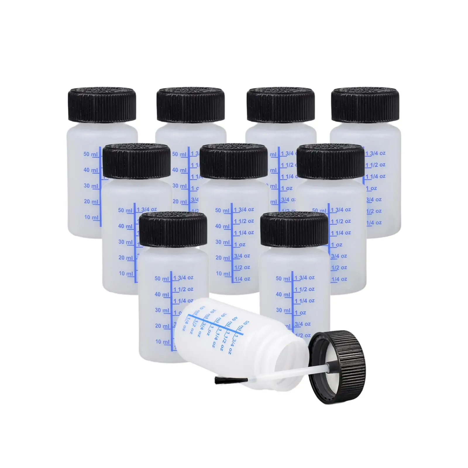 10 Pieces Leftover Paint Container 60ml Reusable Empty Touch up Paint Bottle