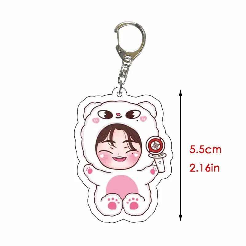 KPOP Acrylic Keychain Set - Cute Bag Pendants