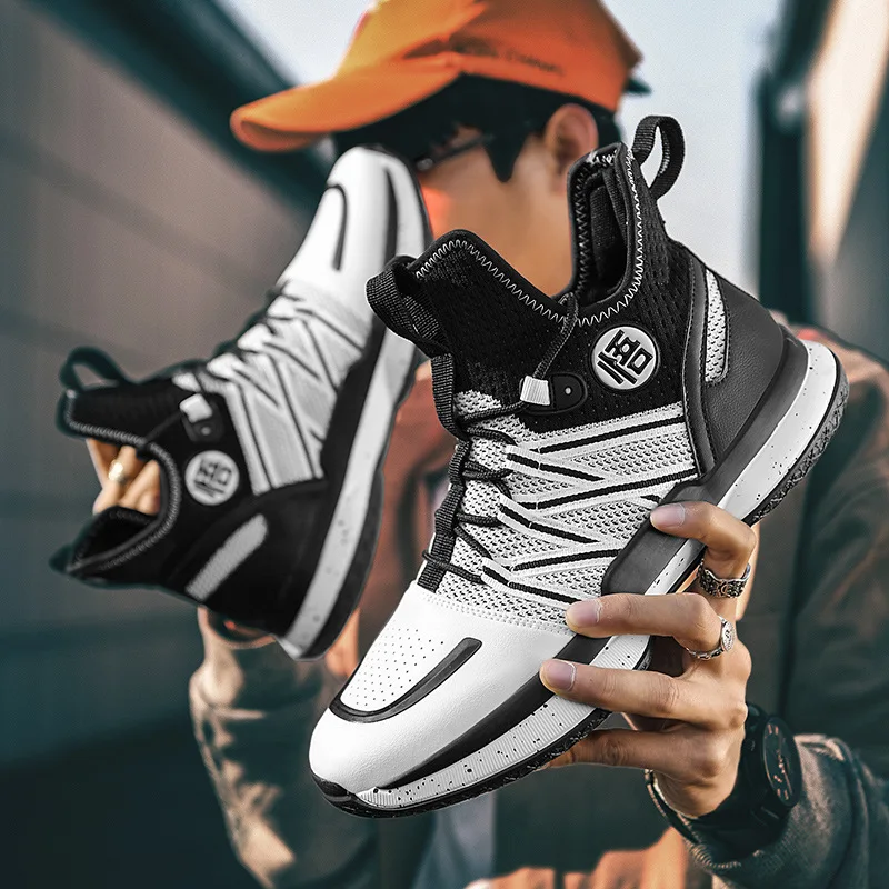 High Top Mesh Running Shoes Korean Fashion Students Casual Sneaker Non-slip Versatile Couple Shoes Masculino Zapatillas Hombre casual sneakers