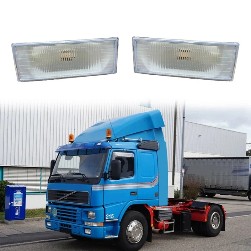2Pcs 24V Truck Headlight Truck Front Lamp Roof Light Parts For Volvo FM12 F12 3981666