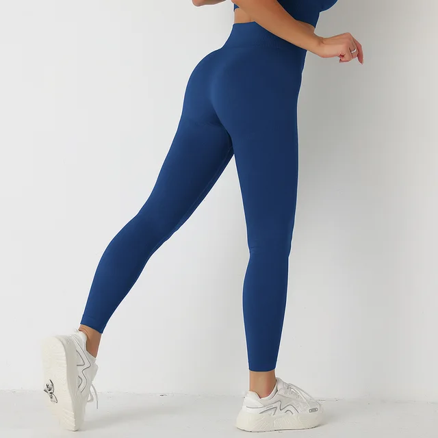 Scrunch Bum Leggings Ribbed Contour Seamless Sculpt Shape Women Gym Ruched  Workout Yoga Pants Fitness Tights Sports Wear - Fitness Pants - AliExpress