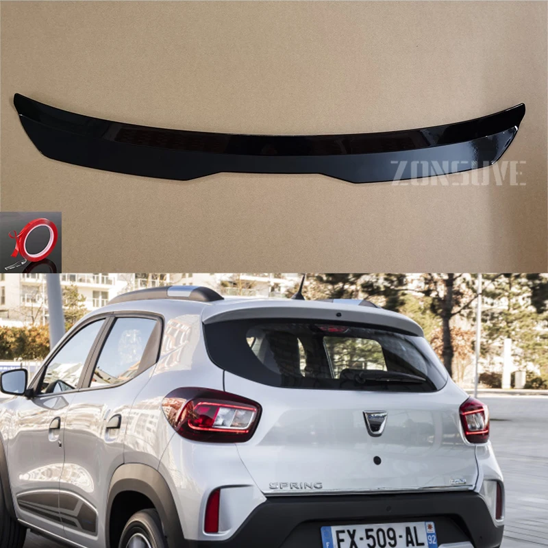 Per Dacia Spring Roof Spoiler Kit Corpo Ala Posteriore Accessori Plastica Abs Suv Hatchback Universale Nero Lucido