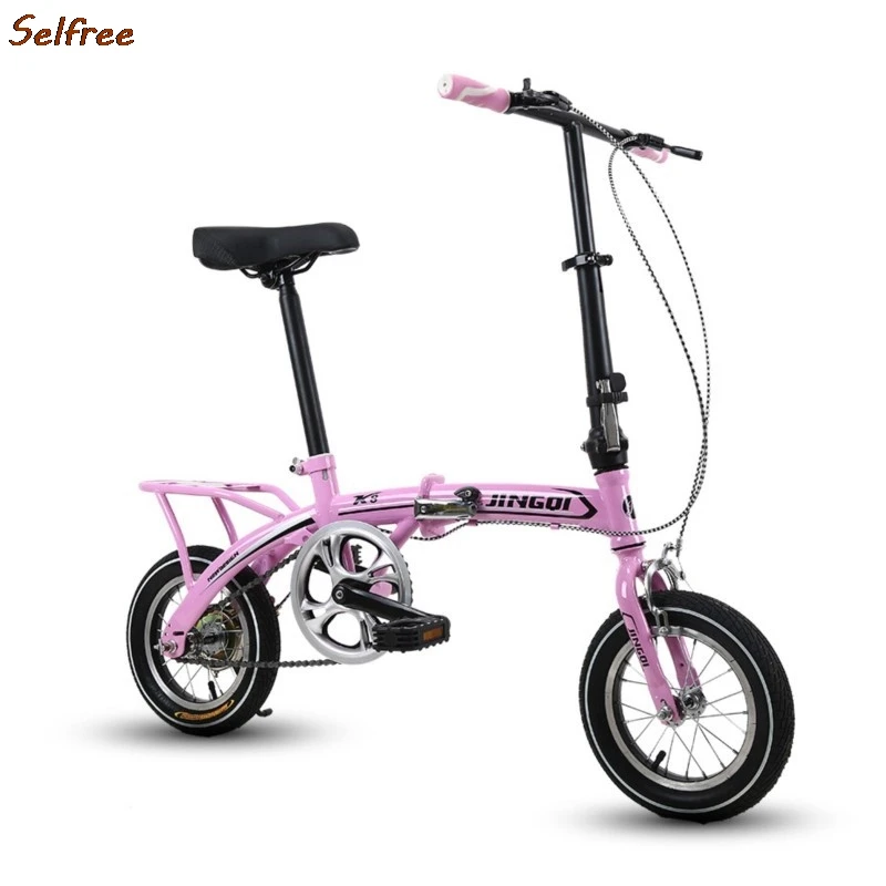 Selfree12 pollici bici Pieghevole adulti uomini e donne studenti Ultra-leggero portatile Chauffeur Bike Single Speed Bicicletta Pieghevole - immagine 4