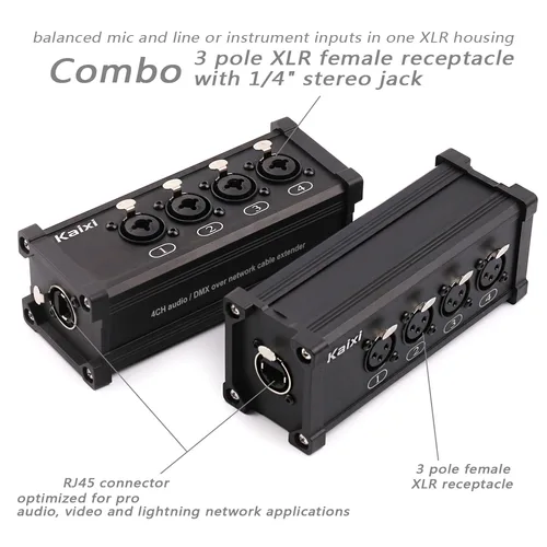 무대 사운드 조명 및 녹음 스튜디오용 멀티 네트워크 XLR 케이블, 암수 RJ45 이더콘 NE8F-4M, 4 채널 3 핀 2