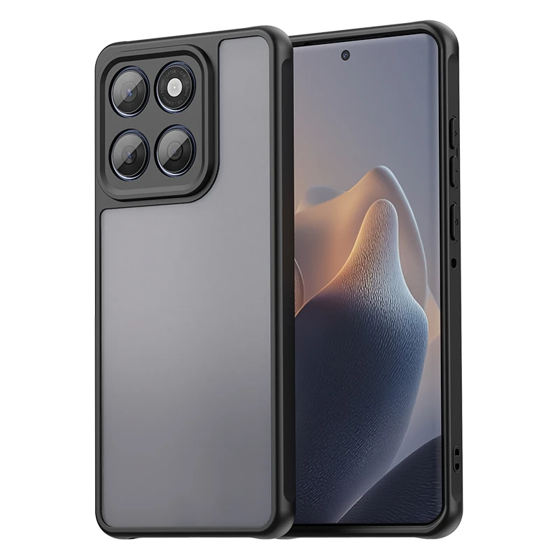 Elegant Business Matte Hard Shell Shockproof Bumper Case with Soft Edges
