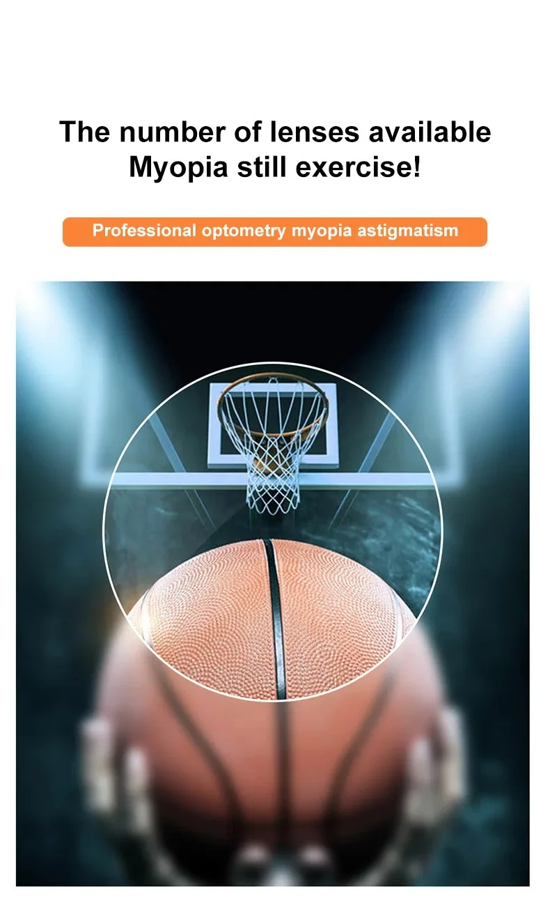 VICKY Basketball Eyewear Goggles Customizable Myopia Anti-blue Light Sports Glasses Frames Adjustable Soccer Goggles Frame 1577