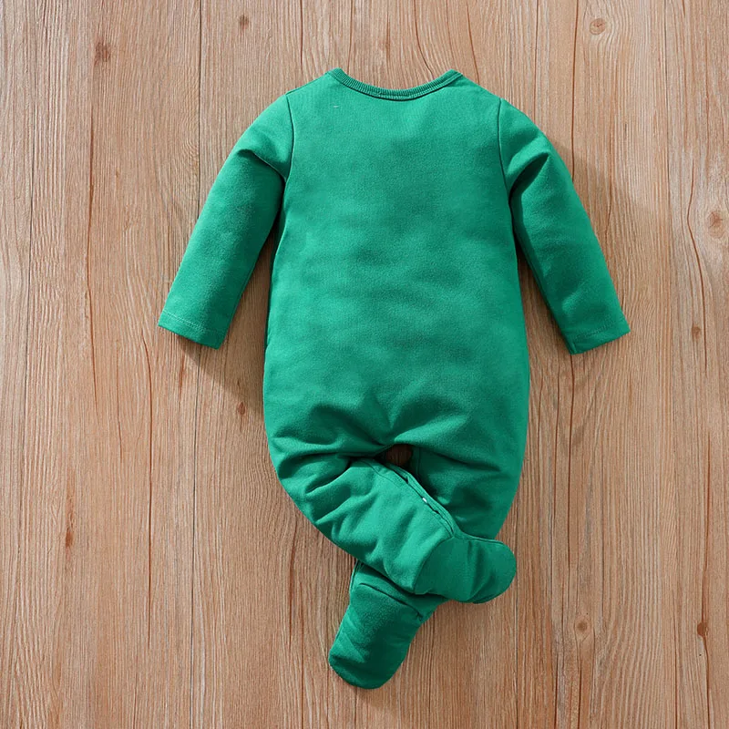 Spring And Autumn Style Boys And Girls Cute Cartoon Kaola And Rabbit Short Plush Embroidery Long Sleeve Baby Wrap Foot Bodysuit, Alina Gadgets