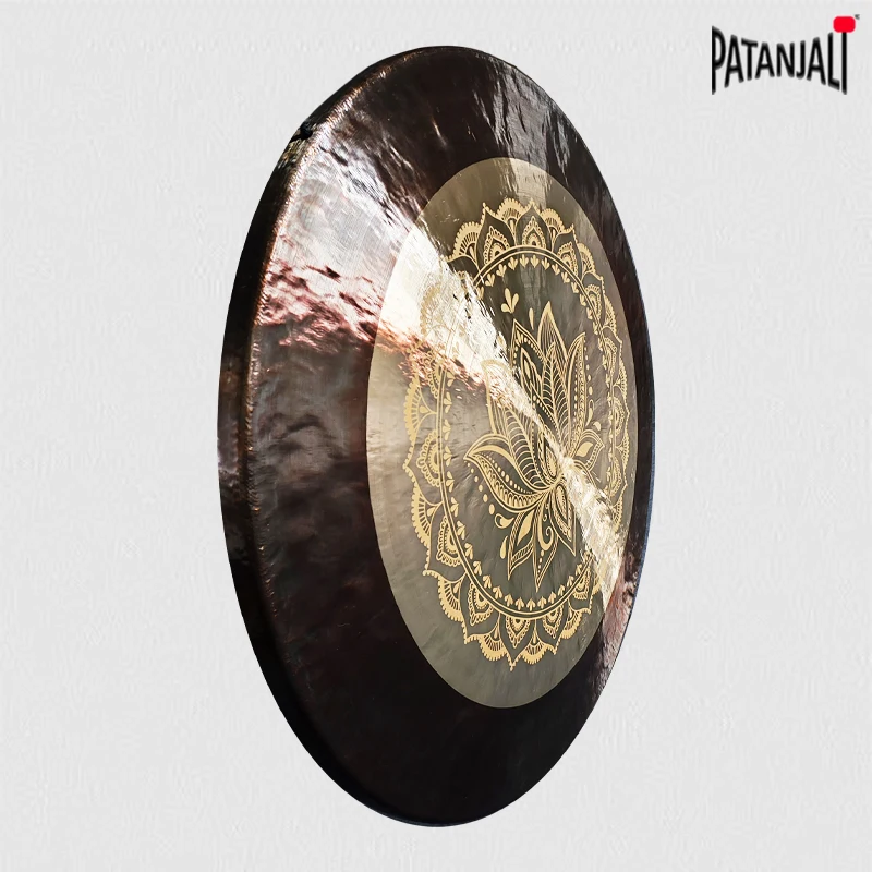Handmade yoga practice gong 28 inch Lotus wind gong from wuhan factory