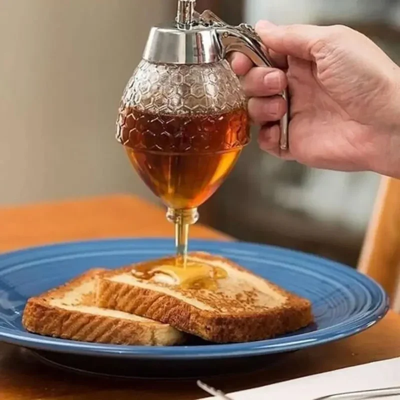 Kettle Juice Syrup Cup Bee Drip Dispenser Honey Dispenser Kettle Honey Jar Container Squeeze Bottle Storage Pot