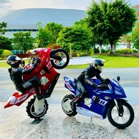1/6 RC Motorcycle Rc Cars Self-stable Balance Standing on One Wheel Competitive Racing Drift Stunt Electric Motorcycle for Kids 2