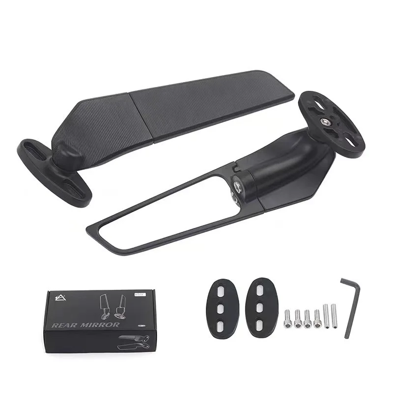 For Kawasaki NINJA 300R 250R 400R NINJA1000 ER6F Motorcycle Mirror Modified Wind Wing Adjustable Rotating Rearview Mirror 4