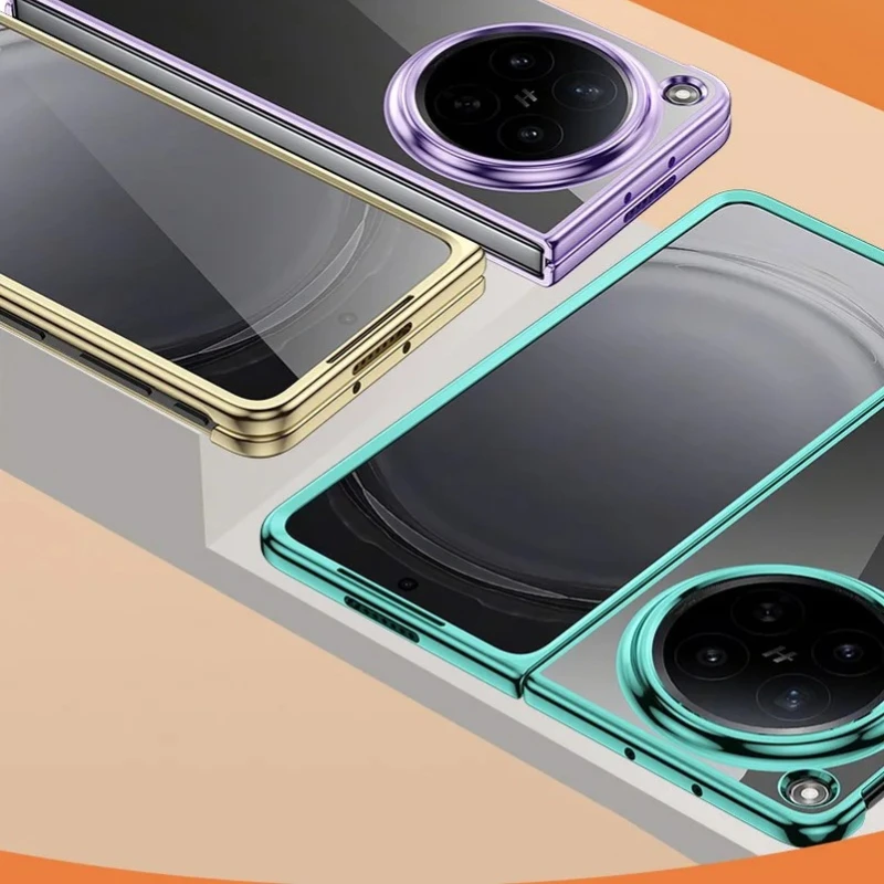 Ultra Thin Electroplated Transparent Shockproof Phone Case - Hard PC Cover