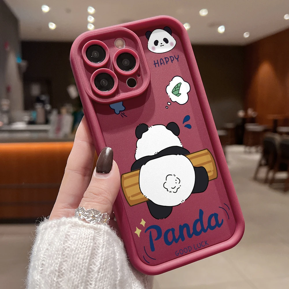 Adorable Lucky Panda Shockproof Soft Phone Case Cover
