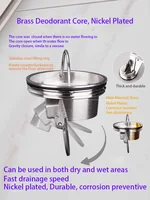 ท่อระบายน้ำทองเหลืองหรูหราพร้อมงานแกะสลักที่สวยงาม10X10CM ป้องกันกลิ่นและแมลงสำหรับห้องอาบน้ำห้องน้ำและระเบียง 4