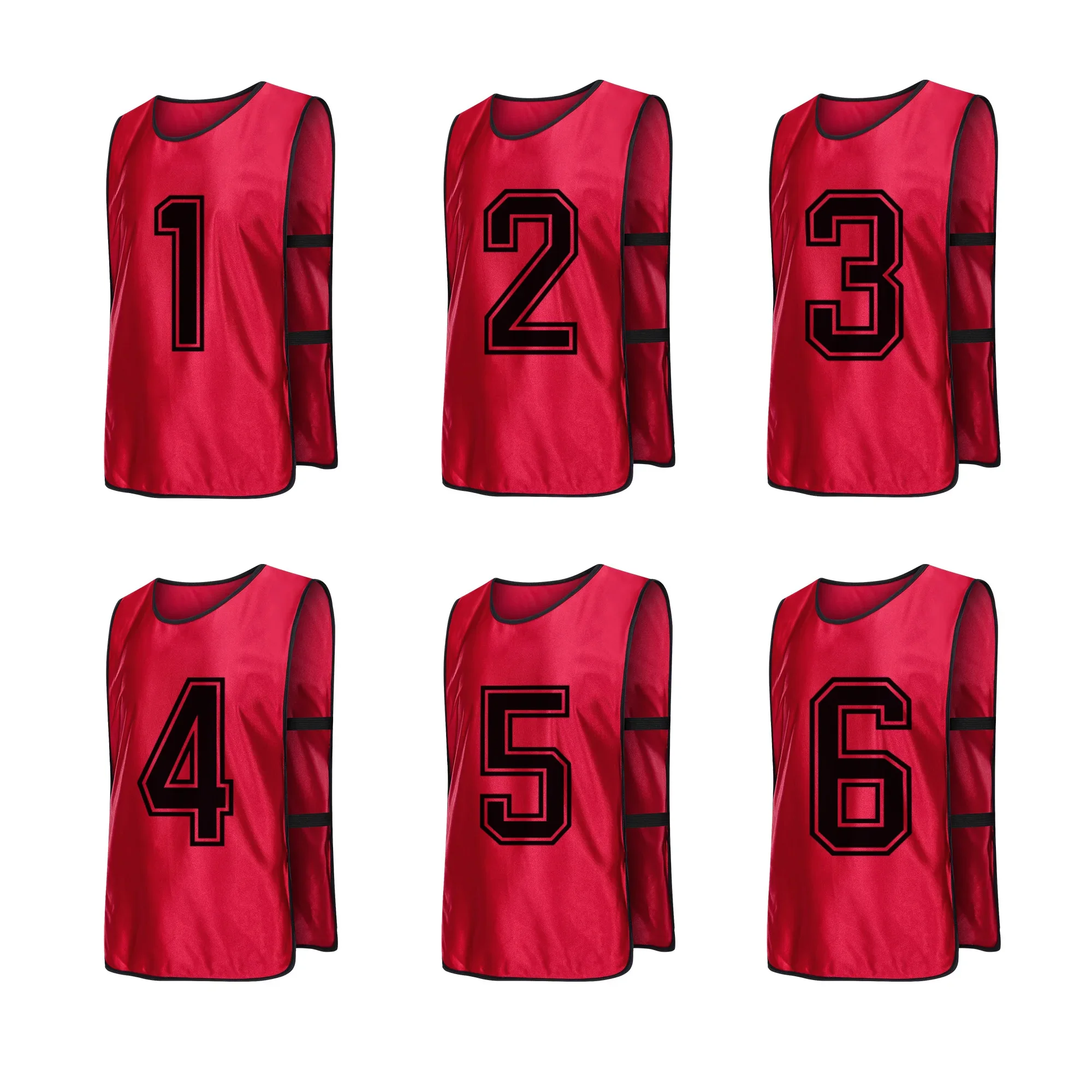 6 PCS antagonism suit basketball football training vest children's grouping team number service team building expansion