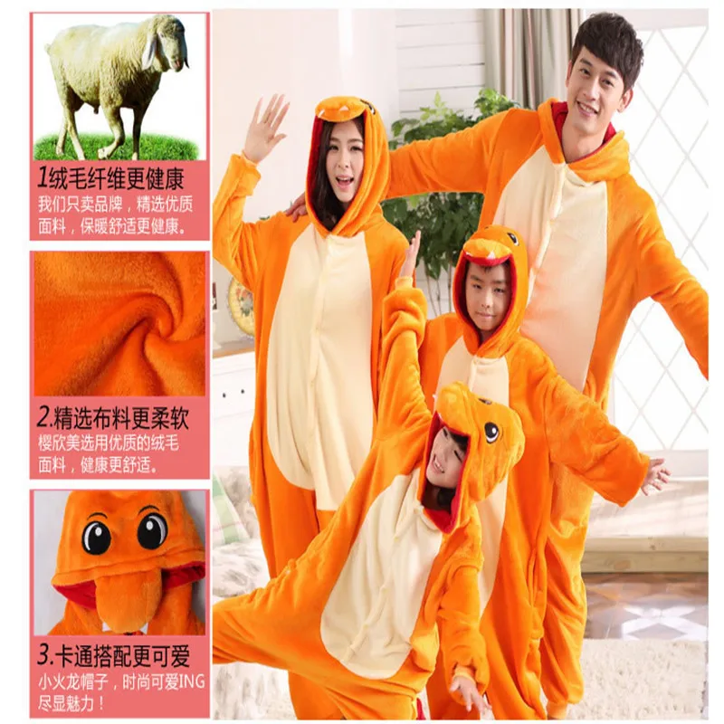 Adults Animal Unicorn Pajamas Winter Sleepwear Kigurumi Panda Rabbit Wolf Pyjamas Women Onesies Anime Costumes Jumpsuit