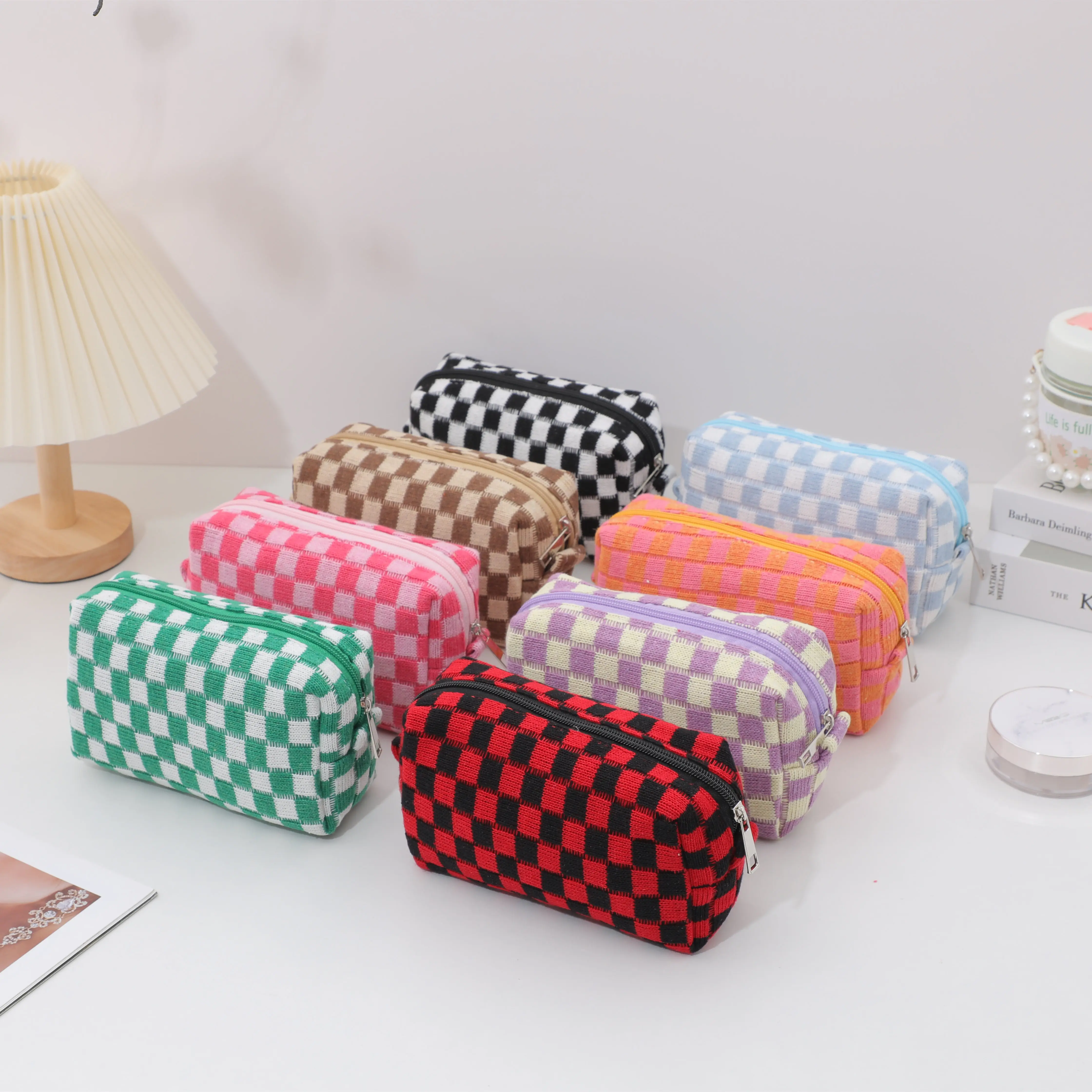 Cosmetic Bag Makeup Bag Portable Travel Makeup Case Cute Pencil Pouch Women Toiletry Bag for Girls Traveling 6