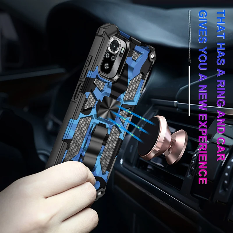 Camouflage Protective Grade Rugged Phone Case with Bracket
