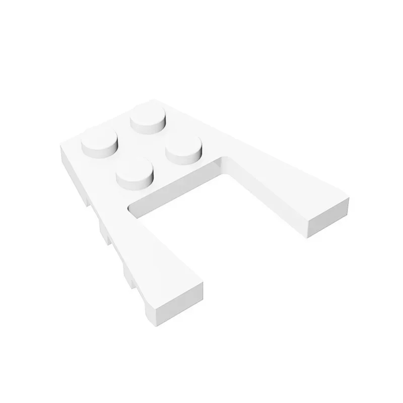 MOC 10PCS 부품 브릭 43719 4X4 웨지 빌딩 블록 키트 플레이트 보드 DIY 입자 퍼즐 조립 장난감 어린이 생일 선물