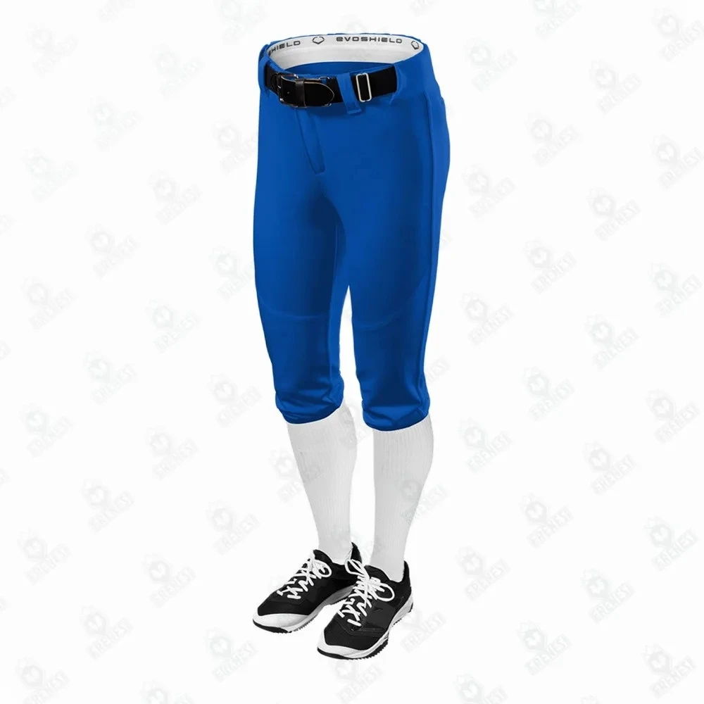 Freshhoods Pro Pull Up Baseball 3/4 Pant Practice Children Wear Training Short Pants Over Sublimation Printing Baseball Pants baseball game pants baseball training pants