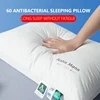 100 Percent Cotton Fabric Anti Snore Soft Hotel Quality Pillows Side and Back Sleepers for Back Stomach and Side Sleepers 48x74 1