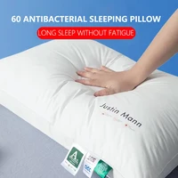 100 Percent Cotton Fabric Anti Snore Soft Hotel Quality Pillows Side and Back Sleepers for Back Stomach and Side Sleepers 48x74 1
