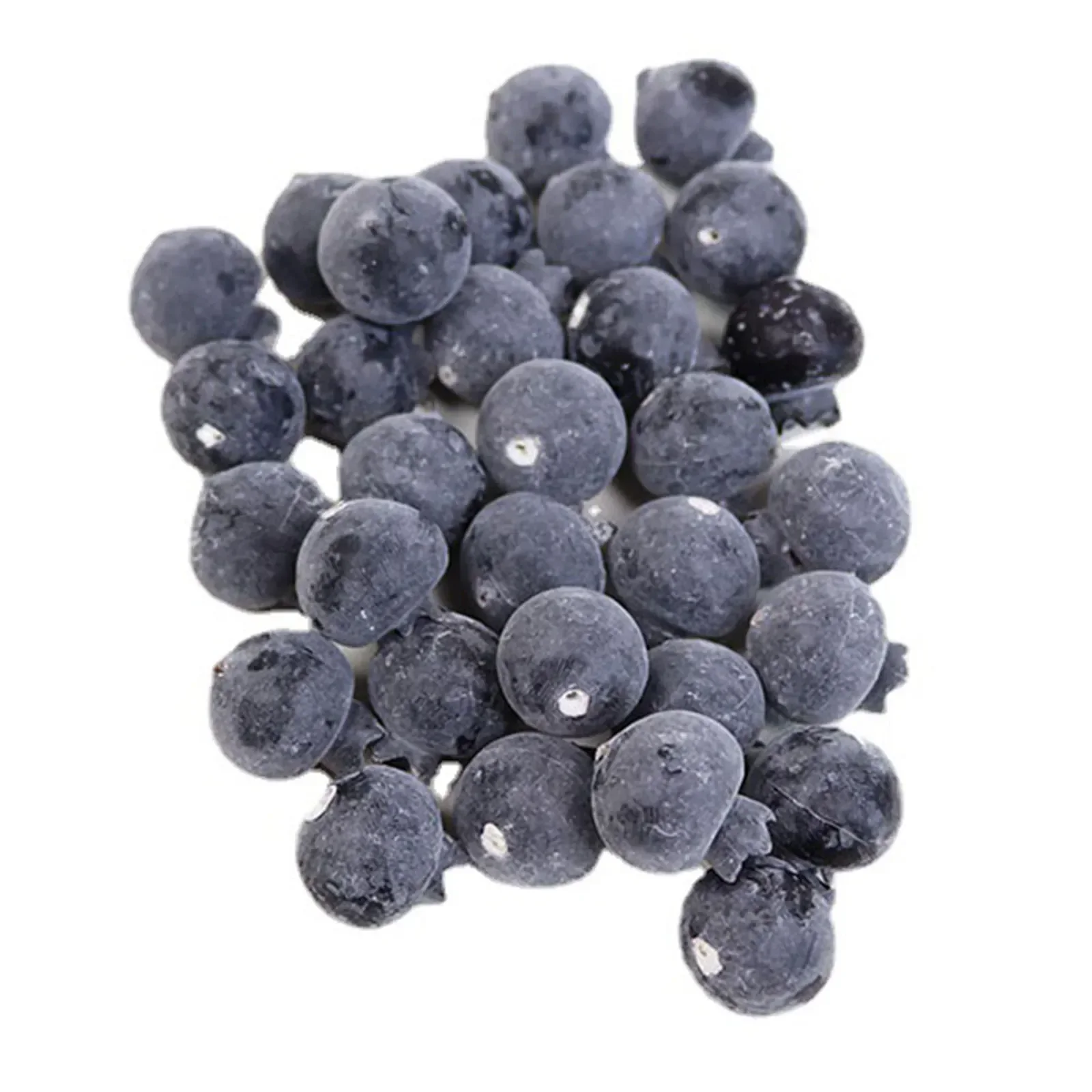 20PCS High Simulation Fruit Plastic Fake Blueberry Photo Props Fruit Home Artificial Food Blueberry Shop Model Decor