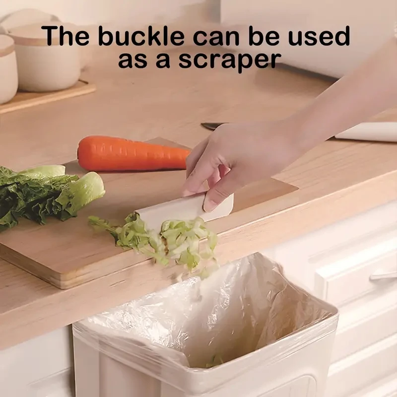 Trash Can Foldable Hanging Trash Can Kitchen Cabinet Door Hanging Garbage Storage Bucket Thickened And Large Diameter More Durable 1pc