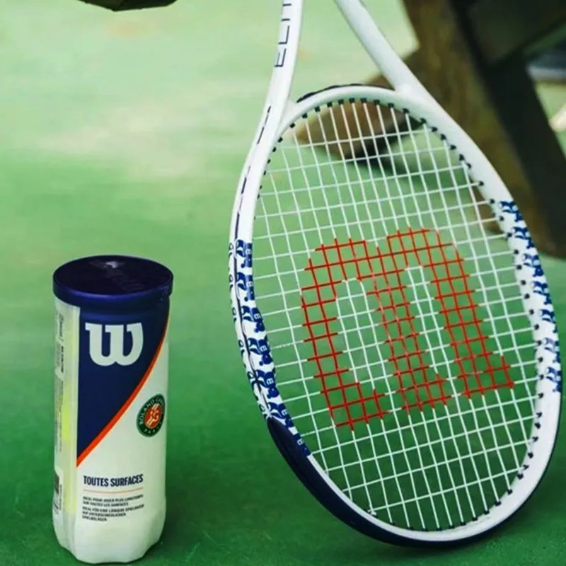 Original Wilson Tennis Rackets Full Carbon Fiber Professional Competition Racket Adult Men Women Novice Training Tennis Racquet