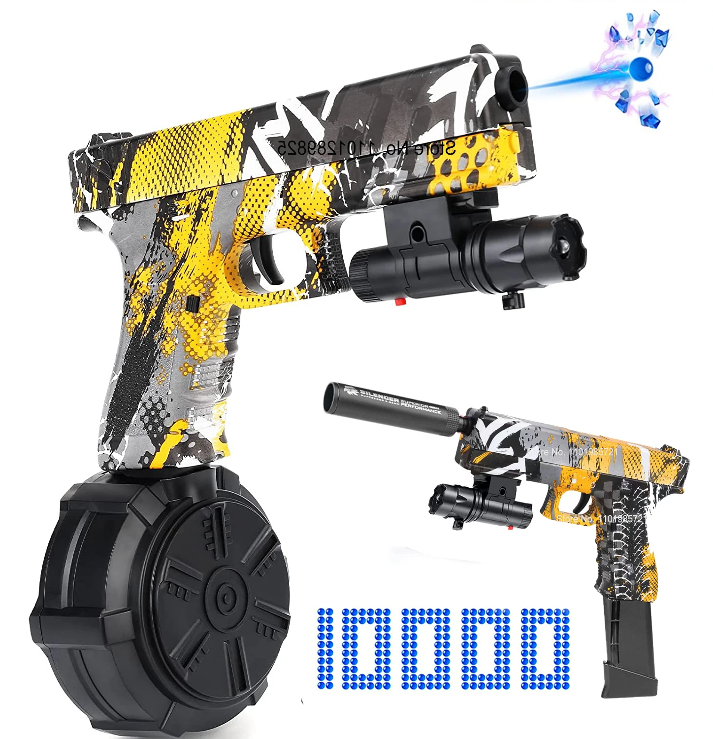 2IN1ManualElectricGelBlasterJMX2SplatterBallWaterPaintball