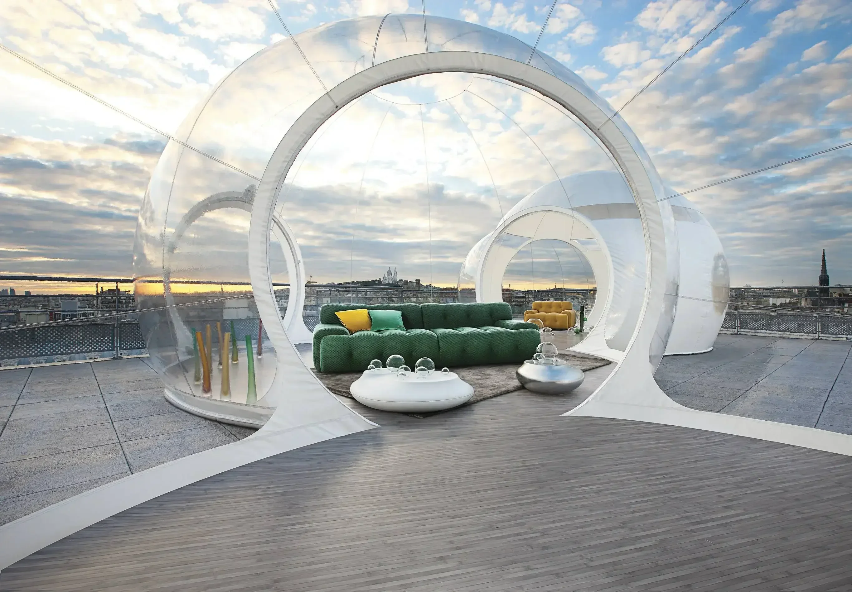 Outdoor Camping Transparent Inflatable Bubble Tent Hemispheres Clear House Garden Cabin Lodge Starry Sky Dome with Free Blower