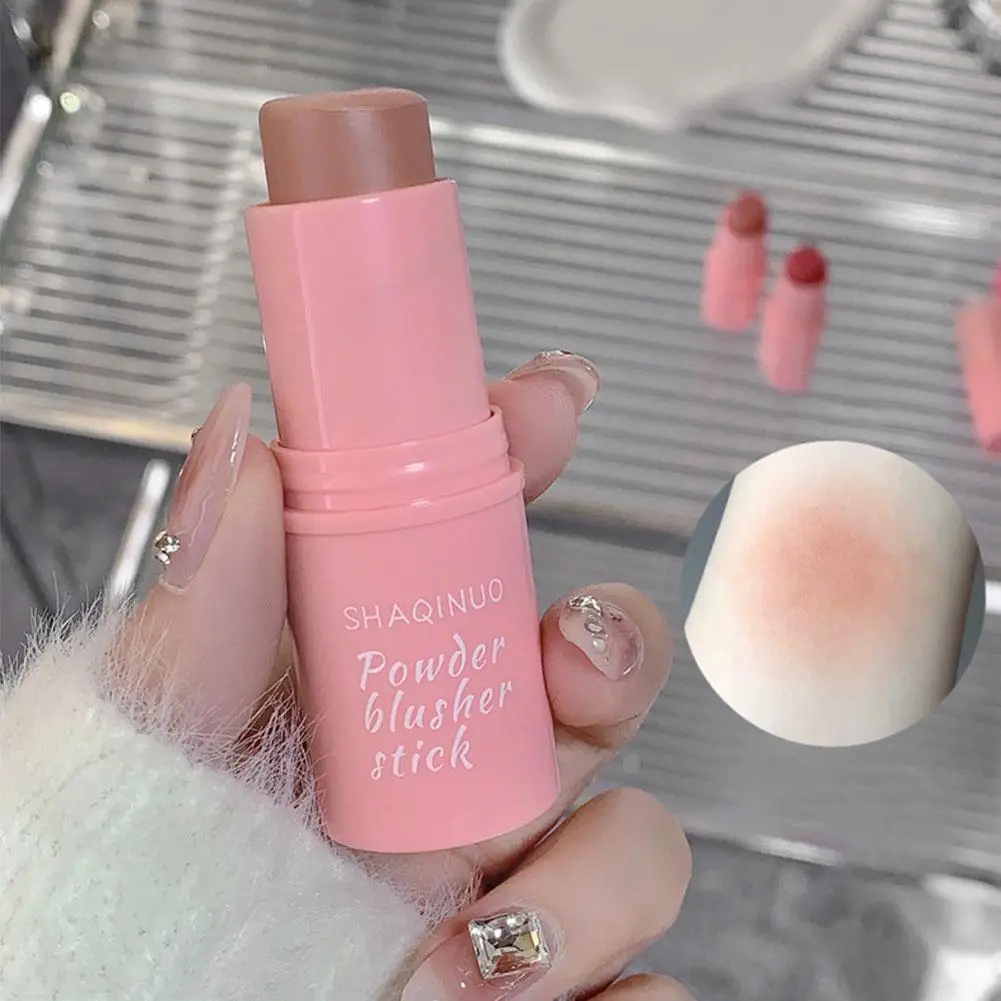 Natural Cheek Blush Stick Idratante Fard Balm Blush Bastoncini Impermeabili Peach Nourish Contour Eyeshadow Rouge Makeup Cheek