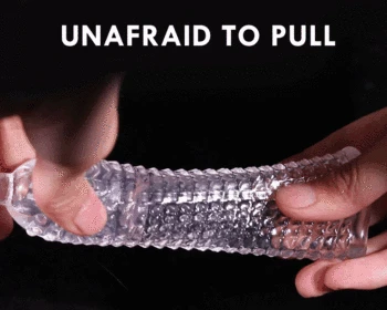 Penis Vibrator Extender Sleeve Delay Condom Enlargement Vibrators Reusable Extender Glans Massager Adult Sex Toys For Men 5