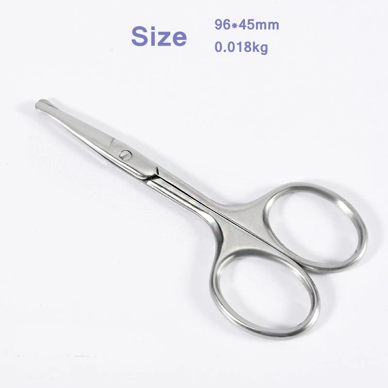 Curved Blade Eyebrow Scissors Professional Stainless Steel Precision Trimmer Eyebrow Eyelash Hair Remover Tool Nose Hair Scissor 3