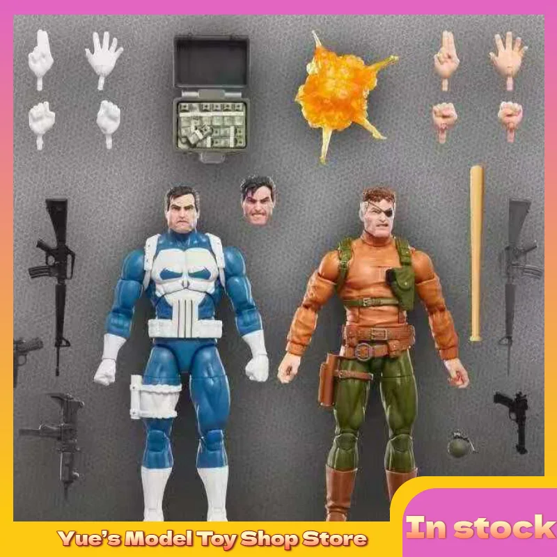 【재고 있음】Marvel Legends Game Universe Punisher & Nick Fury 세트 피규어 액션 피규어 애니메이션 모델 장난감 컬렉션 선물