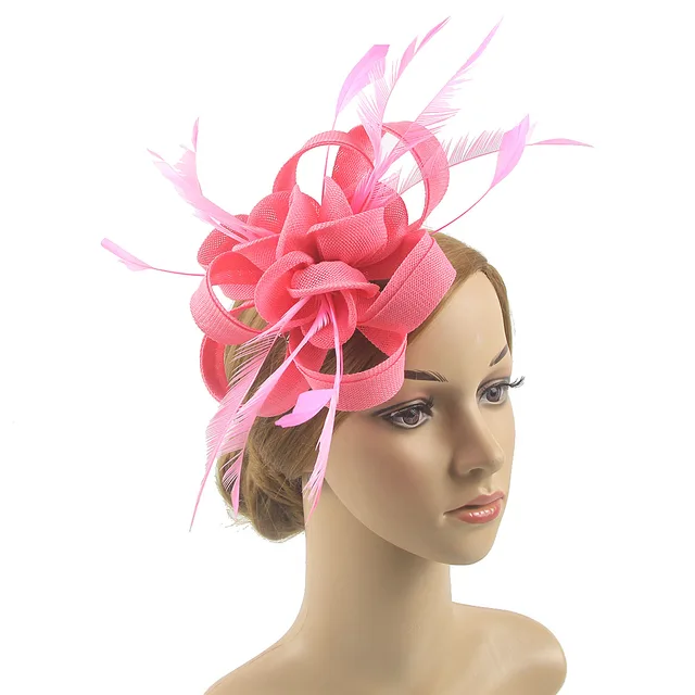 Damen Fascinator Hut - Vintage Kopfschmuck Mit Federn Für Hochzeit